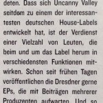UV 030 - Review in the German 'Groove' paper magazine.